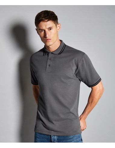 K-KK409-Classic Fit Superwash® 60º Tipped Collar Polo